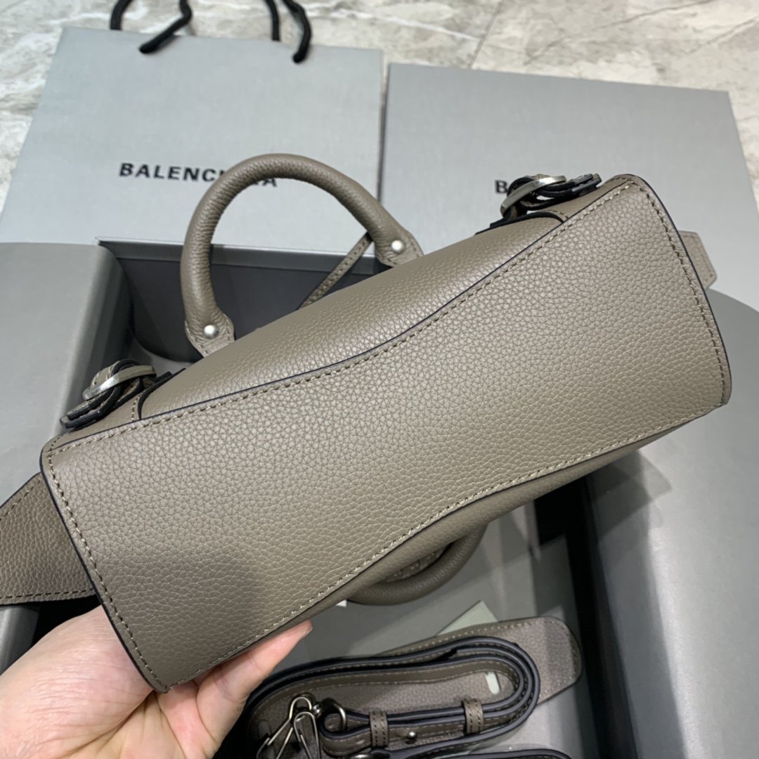 Balenciaga Neo Classic Mini Handbag Shoulder Bag Light Gray